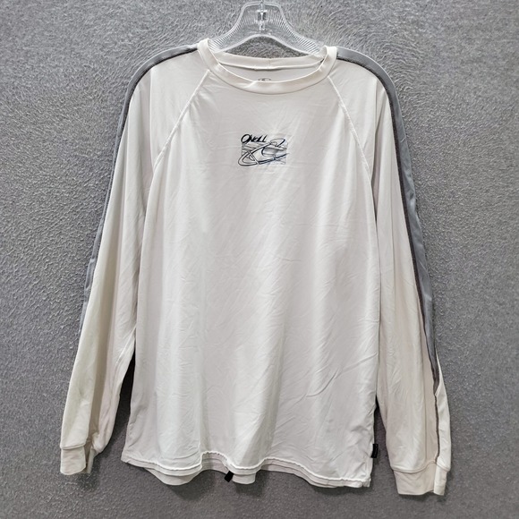 O'Neill Men Swimwear XL White Rash Guard 24-7 30+ UV Protection Quick Dry Logo - Picture 1 of 8